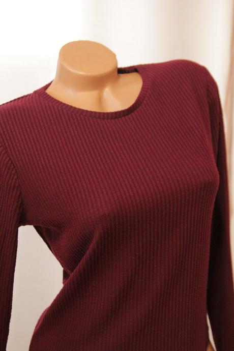 Bordový sveter, m, m