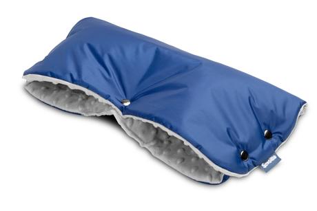 Sensillo rukávnik na kočík z minky 40x45 cm modrý, 