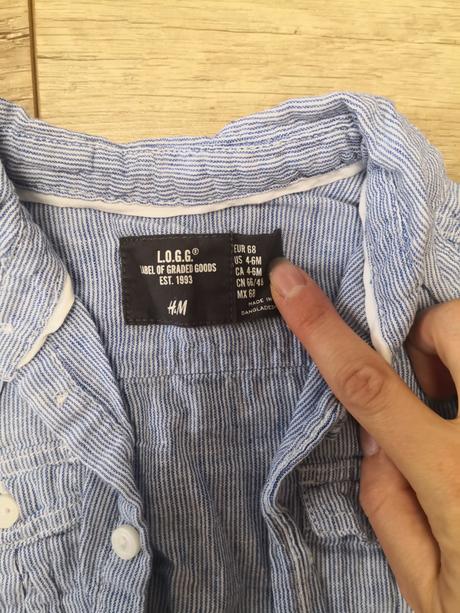 Košeľa pre chlapčeka h&m 62, h&m,68