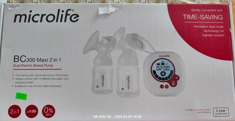 Elektrická odsávačka mlieka,