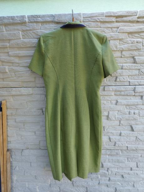 Zelené midi šaty, l