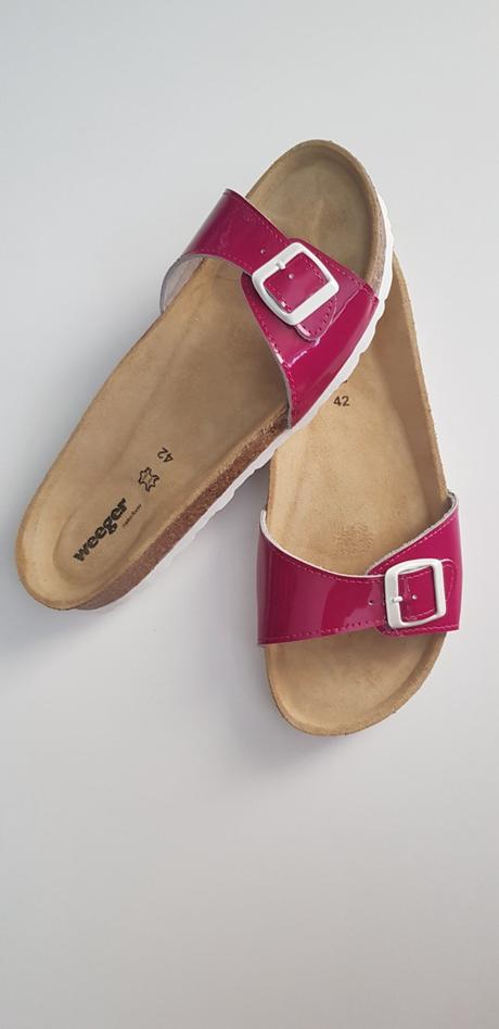 Kožené korkové šlapky, 39