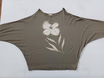 Khaki tričko, s