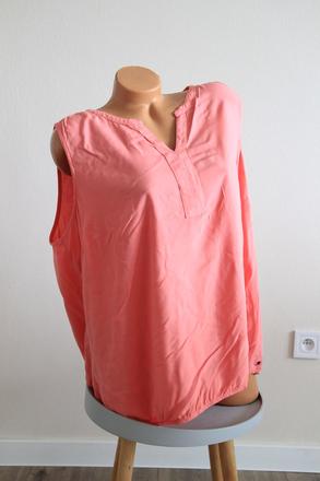 Ružový viskózový top, xxl, xxl