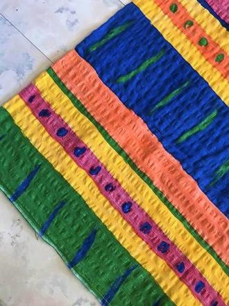 Krepové posteľné prádlo etno,