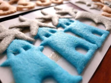 Filcove ozdoby na tvorenie,