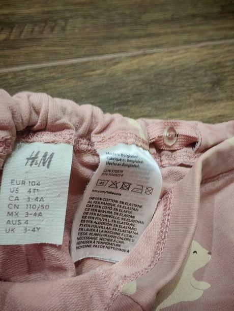 Legíny veľ. 98/104 3ks, h&m,98
