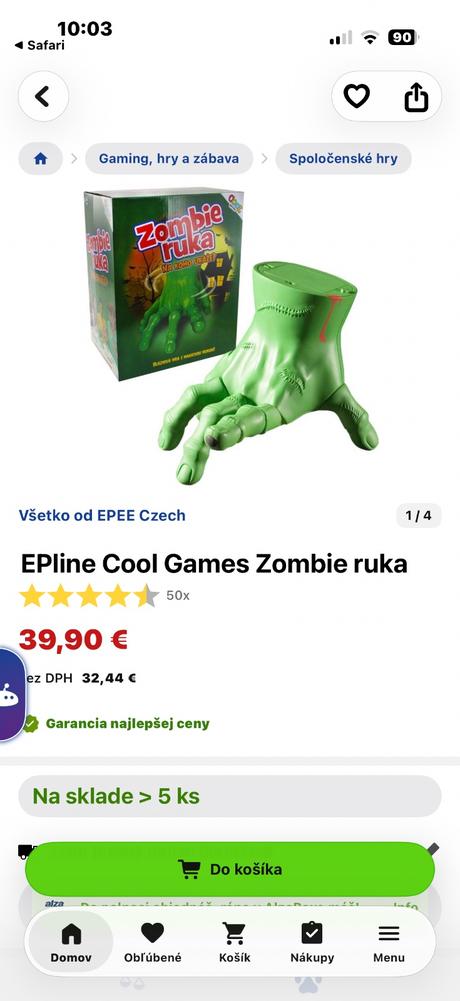 Zombie ruka bláznivá hra, 