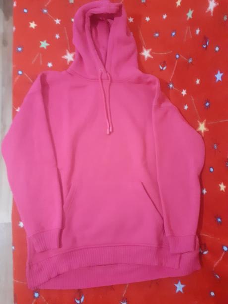 Dievčenská ružová mikina s kapucňou, amisu,s