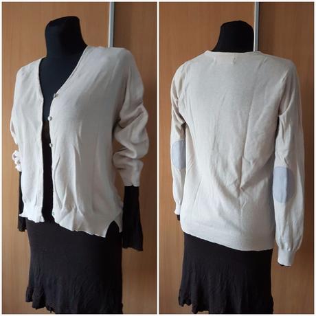 Jemnulinký basic béžový prepínací svetrík zara mko, zara,m