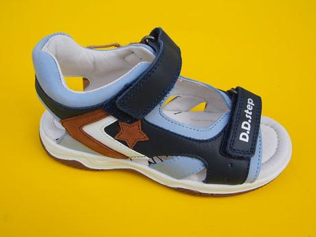Detské kožené sandálky ddstep, d.d.step,31 - 36