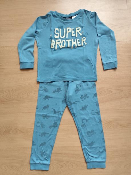 Svietiace pyžamko super braček, h&m,110