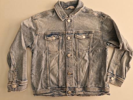 Rifľová bunda, h&m,140