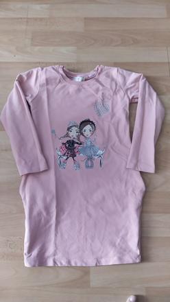 Veľ.122/128 mikinové šaty, 122