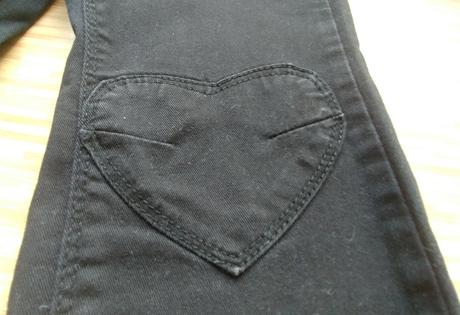 Riflicky so srdieckami na kolenach, h&m,98