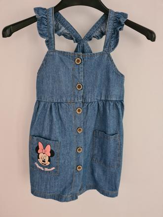 Riflové šaty minnie mouse, 98