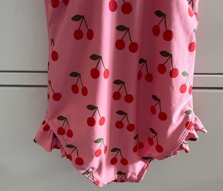 Ružové čerešňové plavky, h&m, 110/116, h&m,110