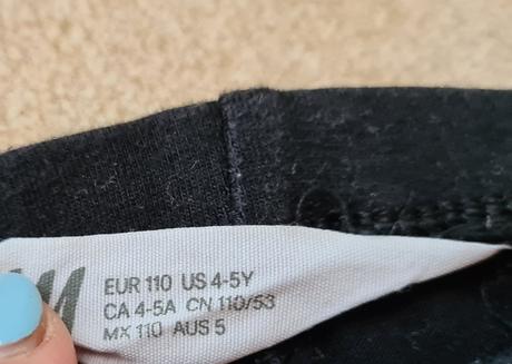 Legínky pre veľmi štíhle dievčatko, h&m,110