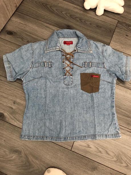 Riflová košeľa, s