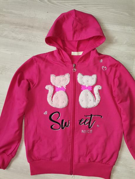 Mikina na zips, top stav, 152