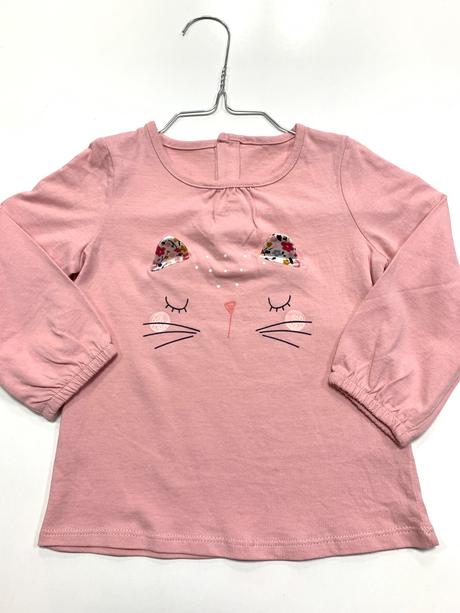 Ružové tričko s mačkou, matalan,86