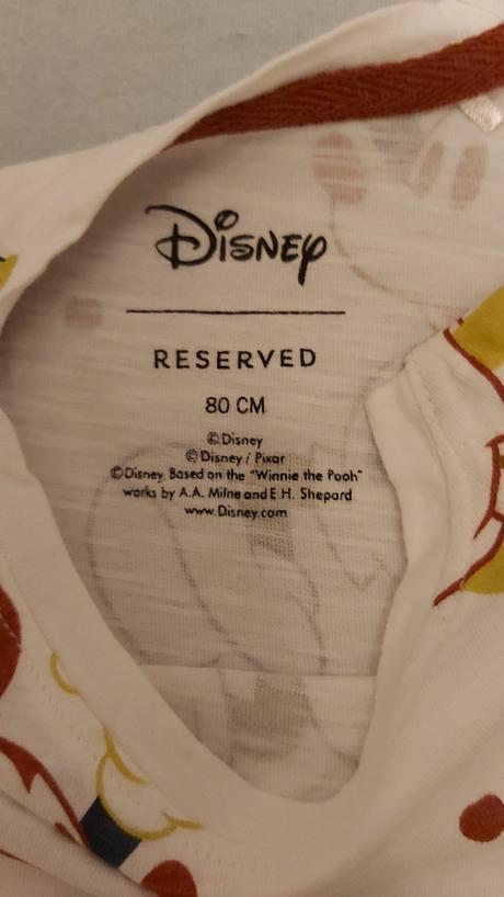 Tričko s krátkym rukávom mickey mouse reserved 80, reserved,80