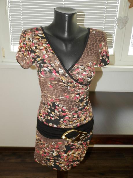 Elastické predĺžené tričko s prackou s, s