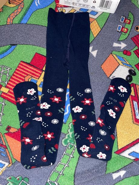 Hrubšie pančusky 2x, biele a modré, tesco,122