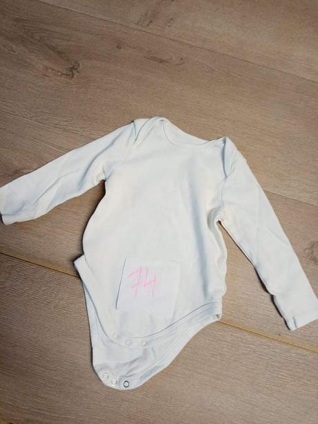 Body 2 ks biela, h&m,74