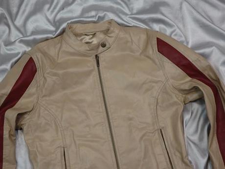 Luxusná kožená bunda, s