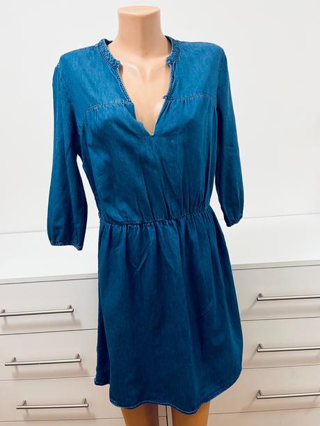 Letné denim šaty vel l, stradivarius,l