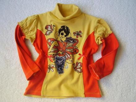 Oranžovo-žltý rolák veľ. 104-110, 104