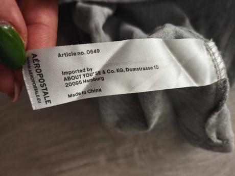 Svetlo šedé tričko aeropestale, aeropostale,m