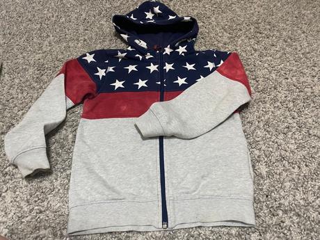 Mikina hviezda, h&m,134