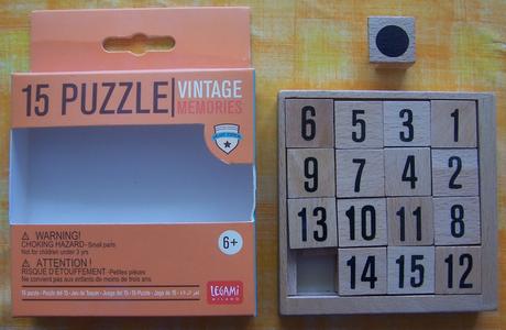 Drevena skladačka + puzzle vintage, 