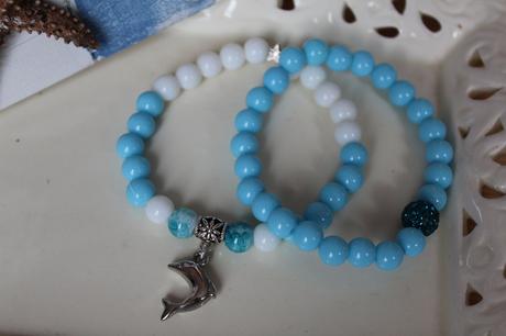 2ks letných handmade náramkov, 