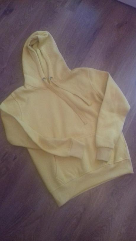 Žltá mikina s kapucňou, m