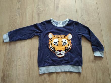 Velúrová mikina h&m, veľ.110/116, h&m,110