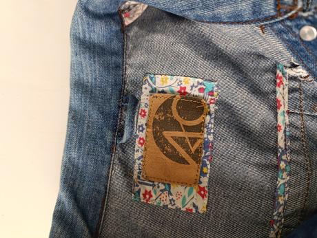 Dámska riflova bunda ac, s