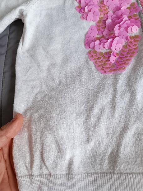 Svetrik s motylom, h&m,110