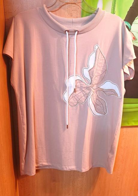 Krásne béžové tričko, 38 - xxxl