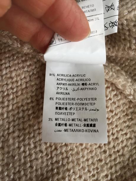 Trblietkavý pulóver, benetton,122
