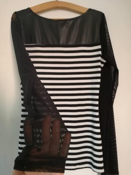 Elegantné sieťované tričko, m / s