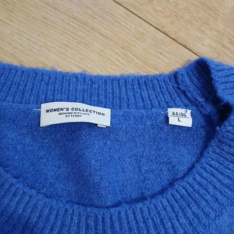 Modrý pulóver s krátkym rukávom, tchibo,46