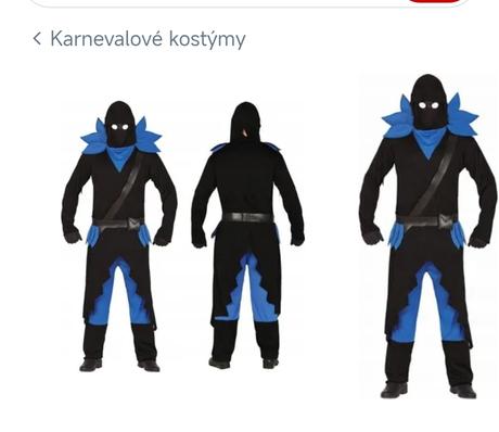 Karnevalový kostým guirca ninja, 