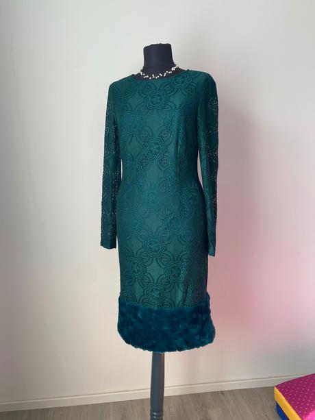 Smaragdové šaty p.s. fashion, s