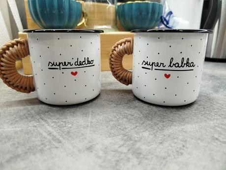 Hrnčeky super dedko/ super babka, 