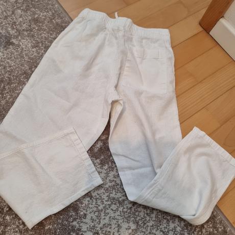 2x oblecene nohavice z lanovej zmesi, h&m,140