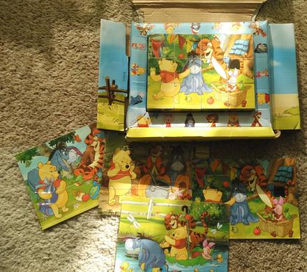 Obrazkove kocky - macko pu,