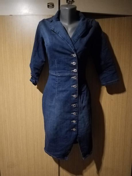 Dámske riflove šaty, orsay,38